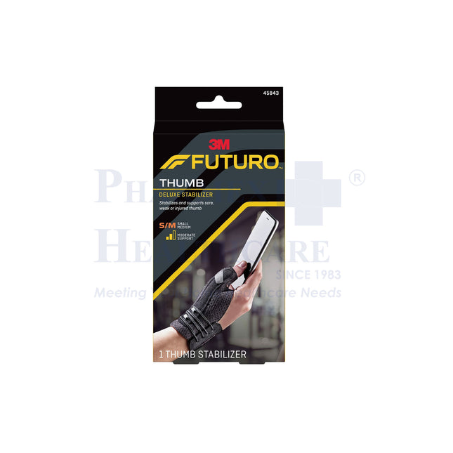 FUTURO Deluxe Thumb Stabilizer, Black, Small/Medium