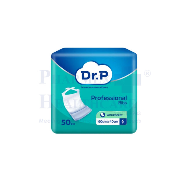 Dr. P Professional Bibs, 60x40cm, 50pcs/pkt