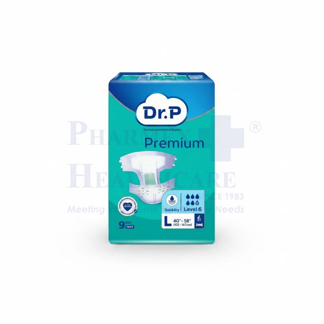 Dr. P Premium Level 6 Tape Adult Diapers (3 Available Sizes)