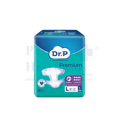 Dr. P Premium Level 8 Tape Adult Diapers (3 Available Sizes)