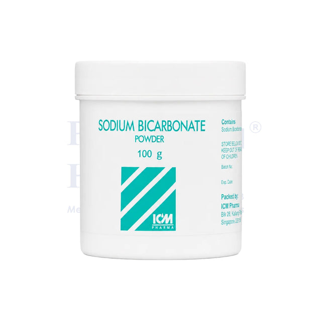 ICM PHARMA Sodium Bicarbonate Powder, 100g, 1 Tub