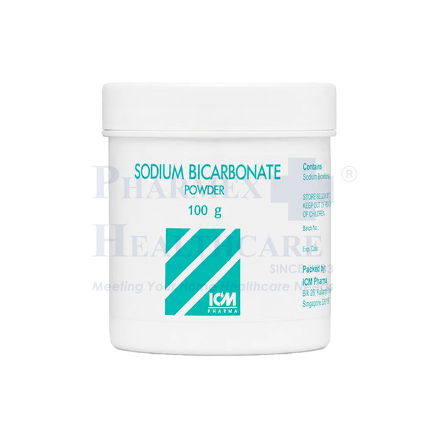 ICM PHARMA Sodium Bicarbonate Powder, 100g, 1 Tub