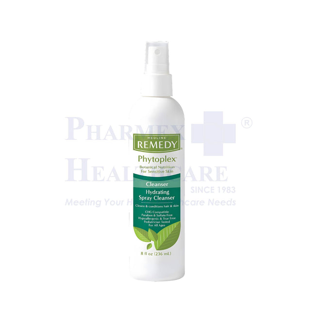 MEDLINE REMEDY Phytoplex No-Rinse Hydrating Spray Cleanser, 8oz