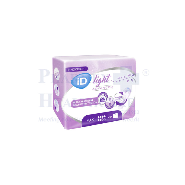 ID Light Advanced Maxi, 40.5cm x 12.5cm, 10's/Bag
