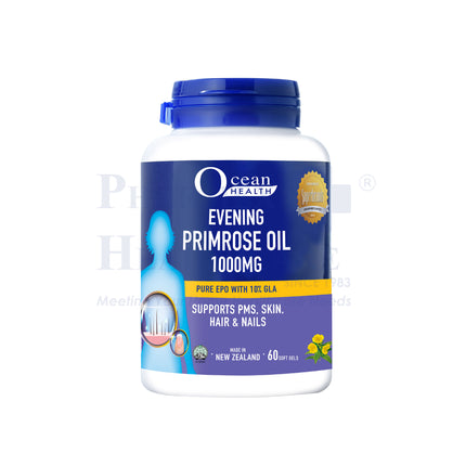 Ocean Health Evening Primrose Oil 1000mg 60's/400's