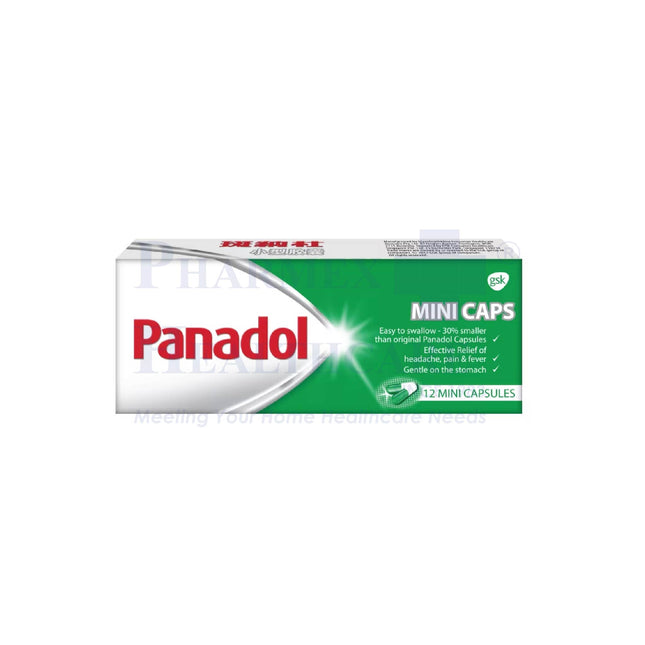 Panadol Mini Caps, 12s/Box (Single / Twin Pack)