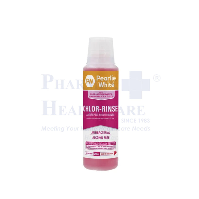 Pearlie White Chlor-Rinse Antiseptic Mouth Rinse 250ml