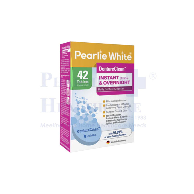 Pearlie White DentureClean Tablets 42's