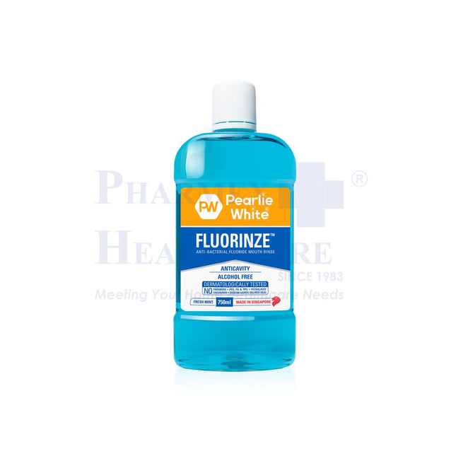 Pearlie White Fluorinze Anti-bacterial Fluoride Mouth Rinse 750ml