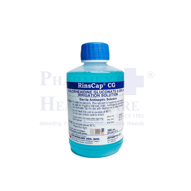 RinsCap® CG Chlorhexidine Gluconate 0.05% w/v Irrigation Solution
