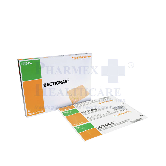 SMITH & NEPHEW Bactigras Medicated Paraffin Gauze Dressing, 1 Pcs