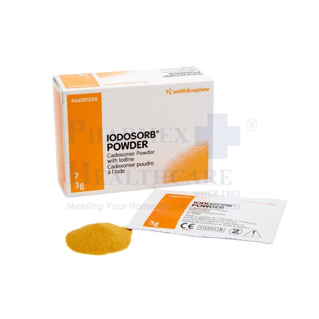 SMITH & NEPHEW Iodosorb Powder, Cadexomer Powder with Iodine, 3g
