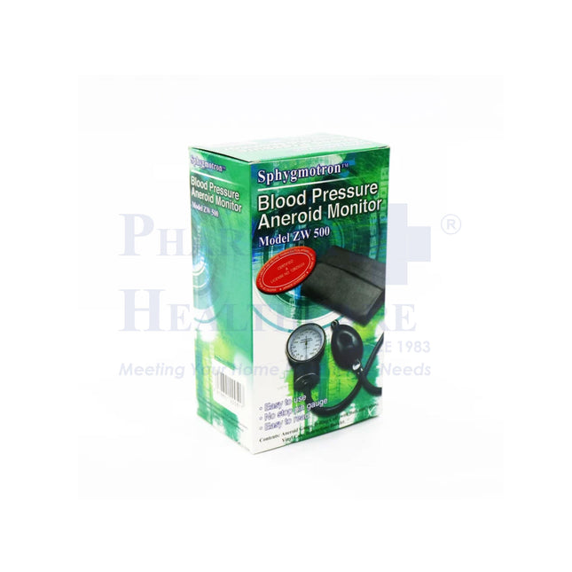 SPHYGMOTRON Blood Pressure Monitor, Aneroid, ZW 500, 1 Set