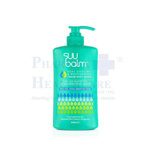 SUU BALM Dual Cooling & Moisturising Cream Body Wash (840ml)