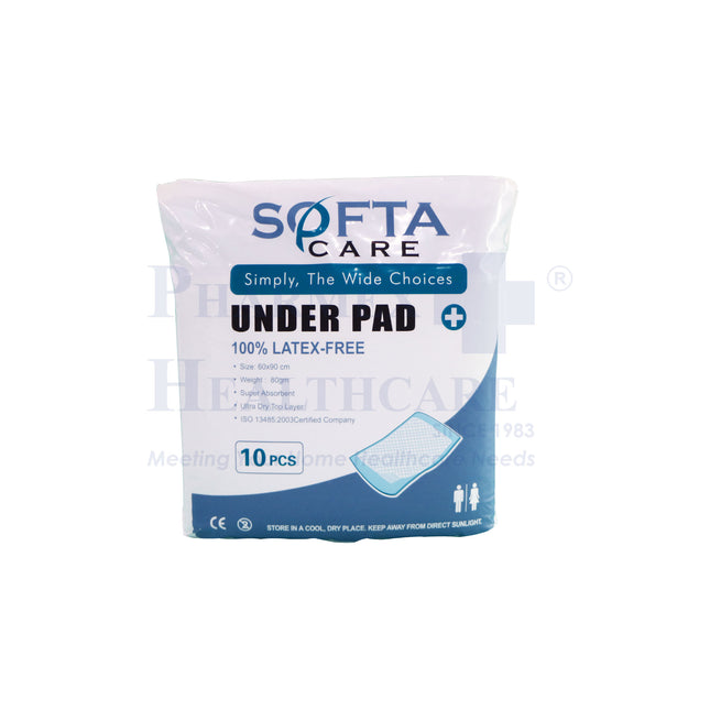 SOFTACARE Underpads (60cm x 90cm, 10 Pcs/Pkt)