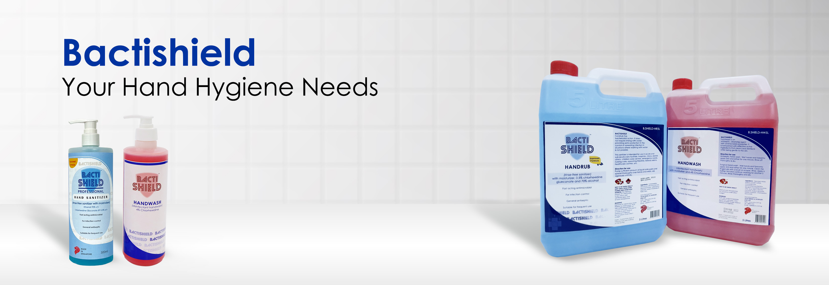 bactishield handwash with 4% chlorhexidine (5 litres)